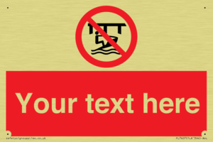 Custom Do not use watercraft in the vicinity of piers